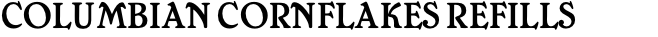 COLUMBIAN CORNFLAKES REFILLS